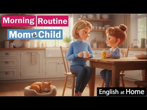 Mom and Child Morning Routine English Conversation |50 Morning Routine English Phrases for Kids