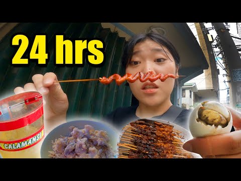 Eating Only Filipino Street Food For 24 hours