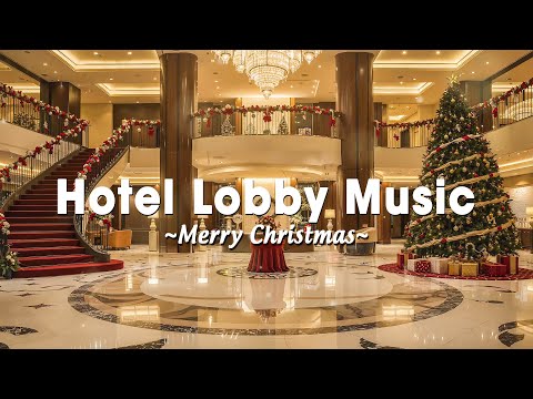 Christmas Gold Lounge🎄 | Luxury Hotel Lobby Jazz for Relax, Work & Holiday Vibes