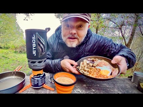 Cooking a Full English Breakfast with a Jetboil Flash Camping Stove