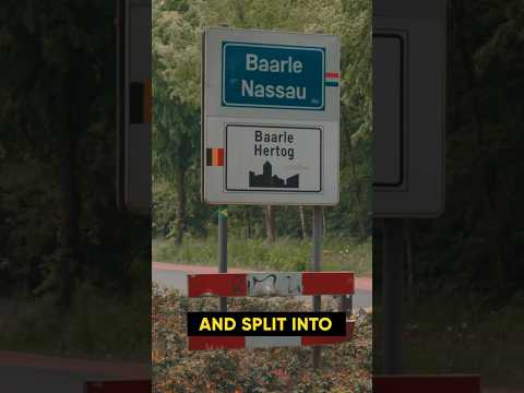 This fascinating town is stuck between 2 countries #baarle #travel #belgium  #netherlands  #border