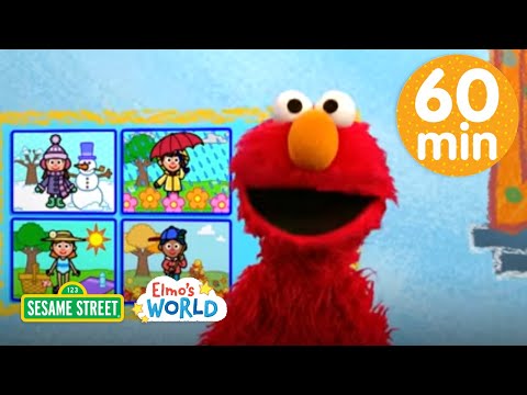 Elmo Learns About Seasons, Weather, & Nature! 🌤️⛈️🍃 1 HOUR Elmo's World Compilation🌎 | Sesame Street