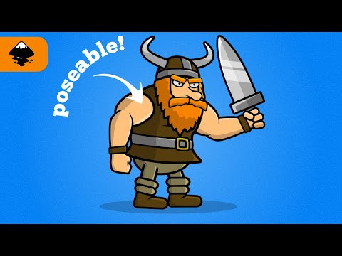 Draw a Poseable Viking Game Asset in Inkscape