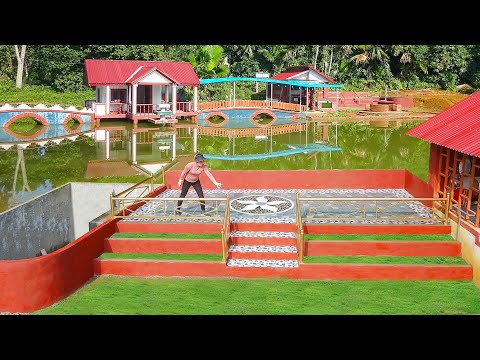 Lay outdoor patio tiles with unique patterns - Decorate the yard beautifully. Lý Phúc Nhi