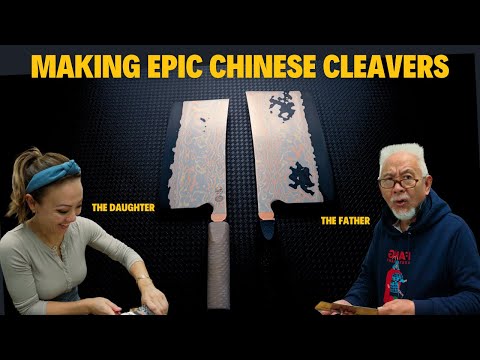 Crafting the Ultimate Chinese Cleaver Duo for Father and Daughter!