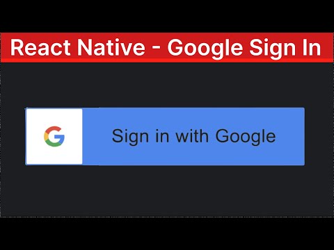 React Native Expo Firebase Authentication Google Sign In Login Auth