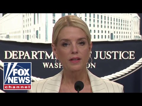 Bondi speaks as Trump's DOJ sues Maine over women's sports