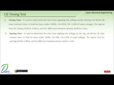 Circuit Breaker Timing Tests