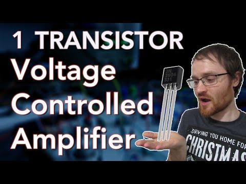 Single Transistor Voltage Controlled amplifier! (VCA)