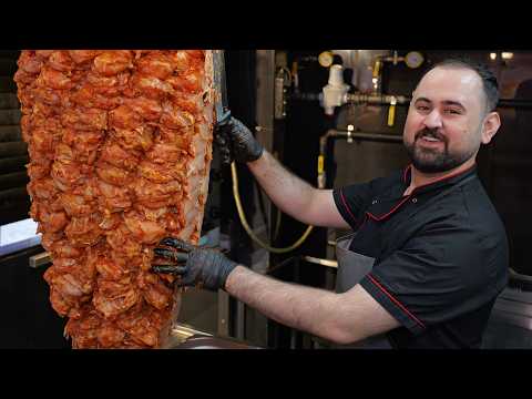 The Most Popular Turkish Street Food | How Chicken Döner İs Made