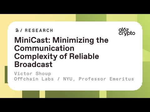 MiniCast: Minimizing the communication complexity of reliable broadcast with Victor Shoup