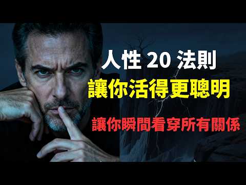 人性20法則，讓你活得更聰明。讓你瞬間看穿所有關係