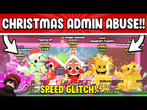 I STOLE INSANE LOOT DURING ADMIN ABUSE USING “BEANIE METHOD” + "SPEED GLITCH!"  | STEAL A BRAINROT