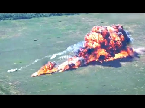 Watch: Ukraine Downs Russian Aircraft with a Direct Hit