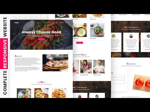 Complete Responsive Website from Scratch using Html CSS & Javascript | Mobile Friendly Website
