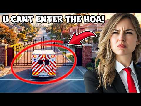 HOA Karen Blocks Ambulance From Coming To My House, Locks Gate!