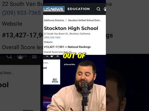 Stockton HS protests ICE (they also can't read or do math)
