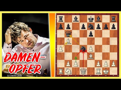 Magnus Carlsen OPFERT im 8. Zug die Dame || Giri vs. Carlsen || Finale Meltwater Chess Tour 2021