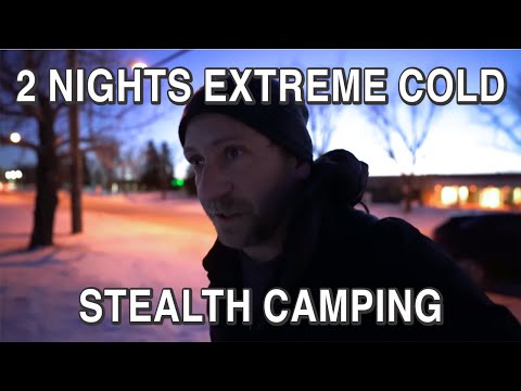 2 Nights Extreme Cold Stealth Camping In City