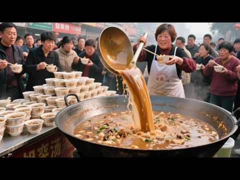 In Zhengzhou  Henan province  there is a 1 yuan Hu La Tang (a kind of Chinese traditional soup) tha