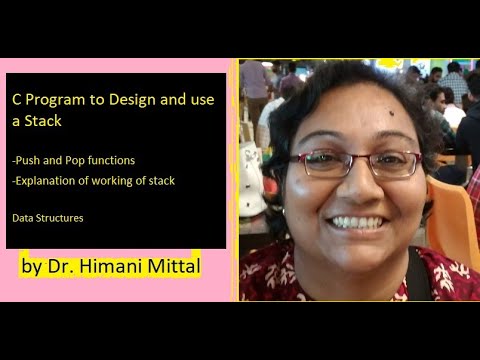 C Program to design a Stack with Push and Pop Operations