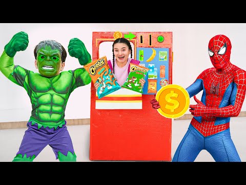 BooTiKaTi Play with Giant Vending Machine and Become Superheroes to help Friends!
