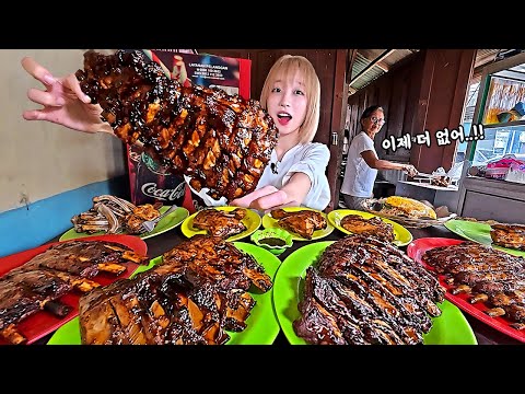 I Ate EVERYTHING, So the Owner Closed the Shop! 🤣 Bali Street Food Ribs Mukbang