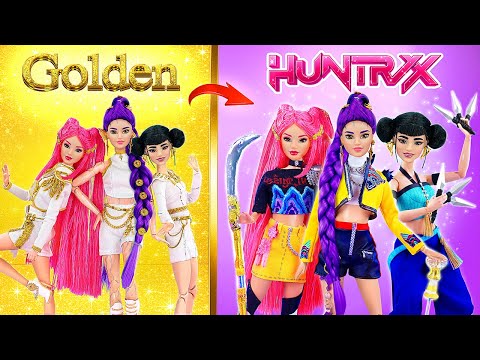 Поделки в стиле Кейпоп Охотниц на Демонов: Барби в Хантрикс Руми, Зои и Миру