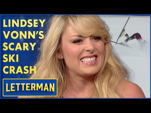 Lindsey Vonn's Scary Skiing Accident | David Letterman