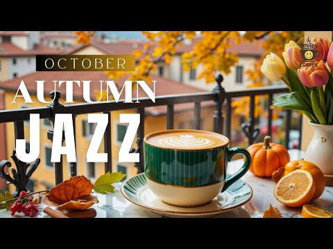 Cozy October Jazz ☕ Morning Bossa Nova Mix for Autumn Study & Focus