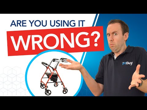 How to use a walker with a seat (Rollator)... the RIGHT way