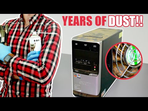 CLEANING a 15 years OLD computer with power supply RESTORATION (acer Aspire T180-Q97Z)