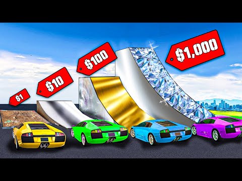 $1 vs $1,000 Mega Ramp in GTA 5