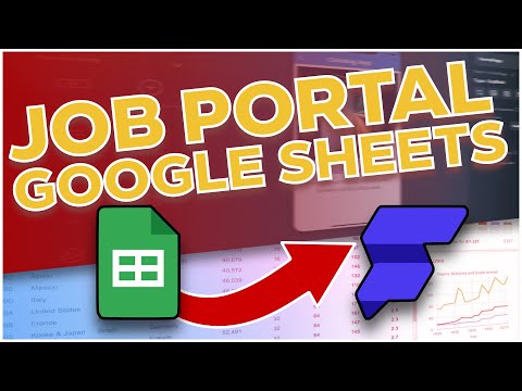 Build A Job Portal with Google Sheets and FlutterFlow! | FlutterFlow Training 2022