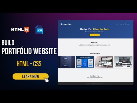 Create an Awesome Web Developer Portfolio in HTML and CSS | Tutorial for Beginners