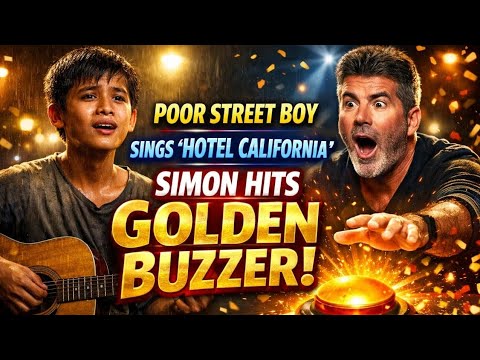 Poor Filipino Street Boy Sings “Hotel California” — Simon Cowell Hits Golden Buzzer on AGT! 😱✨