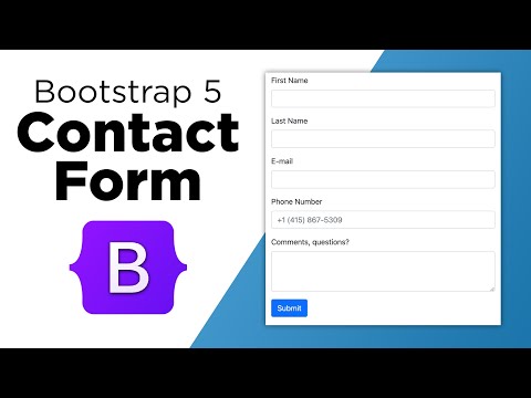 How to build a Responsive Contact Form using Bootstrap 5