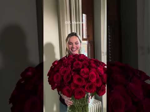 100 Premium Long Stem Red Roses
