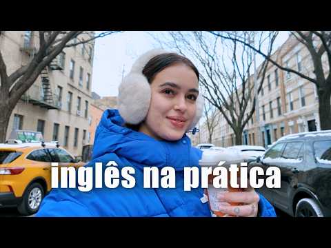 aprenda inglês comigo andando pelas ruas de nova york, conversação real