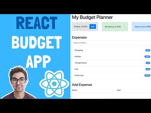 React Budget App Tutorial | Learn how to use the Context API