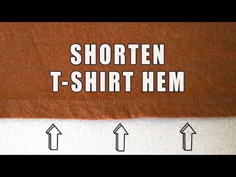 How to Shorten the Hem on a T-Shirt