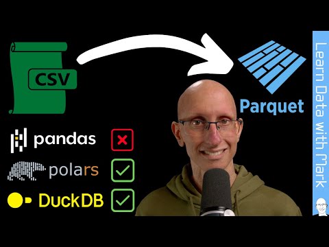 Exporting CSV files to Parquet with Pandas, Polars, and DuckDB