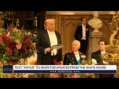 President Trump and the First Lady Participate in a State Banquet