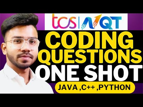 TCS NQT Coding Questions and Answers ONE SHOT🔥| TCS NQT Coding Questions