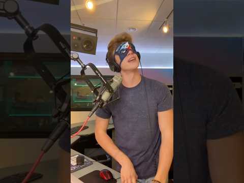 THE SECRETS OF RADIO 👀 talking blindfolded on air 😳 #shorts  #bruontheradio