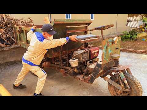 Genius Restores an Abandoned Dump Truck Like Never Before Into a Brand-New Beast