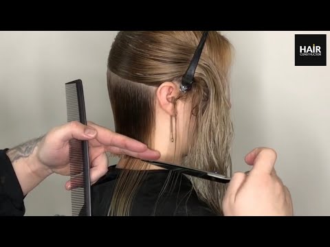 BOB THE SIMPLE TECHNIQUE STEP-BY-STEP, SMOOTH LINE WITH REFINEMENT TO DRY.