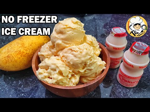 PAANO GUMAWA NG ICE CREAM KAHIT WALA KANG FREEZER (FEAT. YAKULT AND MANGO ICE CREAM)