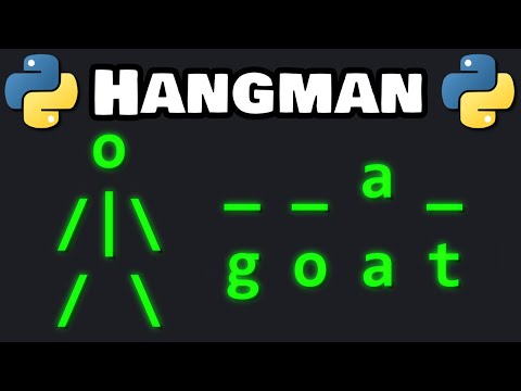 Let's code a HANGMAN GAME in Python! 🕺