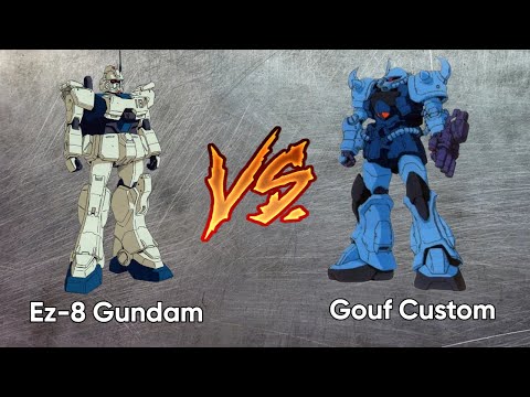 One of the best fights in Gundam!  Ez8 vs Gouf Custom 